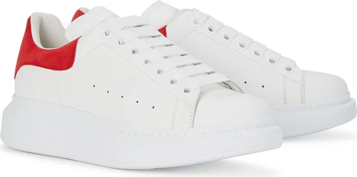 Alexander Mcqueen Oversized White Leather Sneakers - Image 2