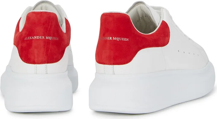 Alexander Mcqueen Oversized White Leather Sneakers - Image 3