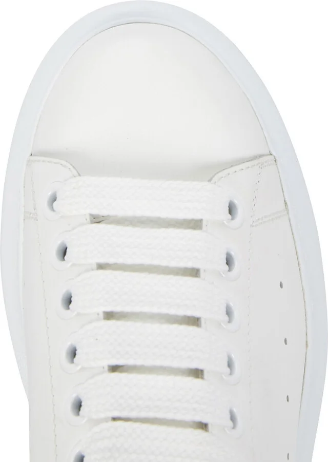 Alexander Mcqueen Oversized White Leather Sneakers - Image 4