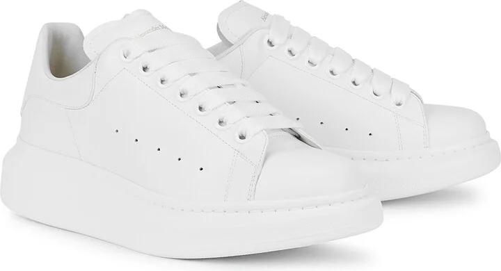 Alexander Mcqueen Oversized White Leather Sneakers - Image 2
