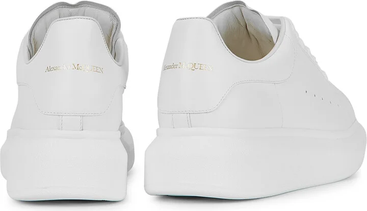 Alexander Mcqueen Oversized White Leather Sneakers - Image 3