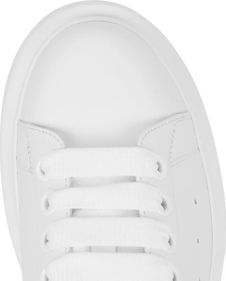 Alexander Mcqueen Oversized White Leather Sneakers - Image 4