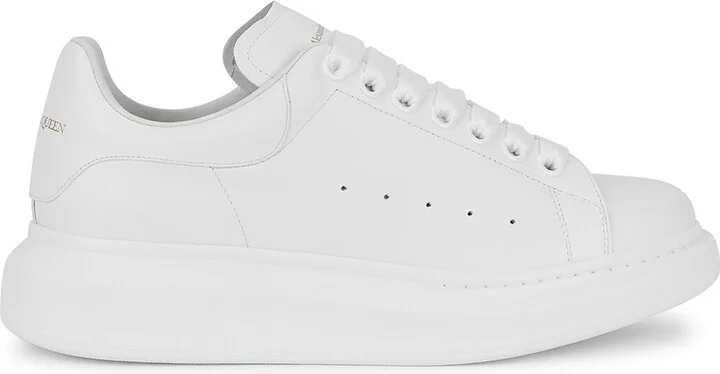 Alexander Mcqueen Oversized White Leather Sneakers
