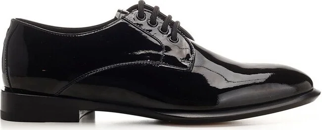Alexander McQueen Oxford Patent Lace-Up Shoes