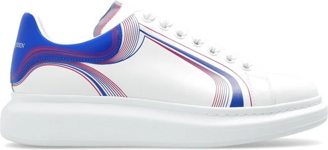 Alexander McQueen Panelled Motif Lace-Up Sneakers