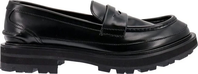 Alexander McQueen Penny-Slot Slip-On Loafers