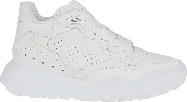 Alexander McQueen Perforated Detail Lace-Up Sneakers