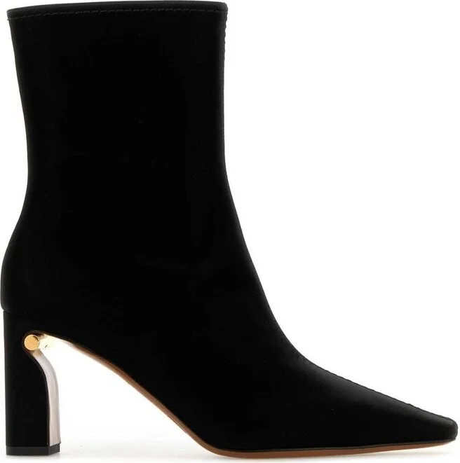 Alexander McQueen Pointed-Toe Ankle Boots