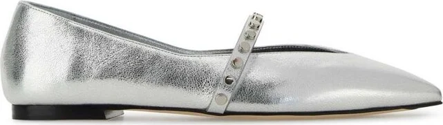 Alexander McQueen Pointed-Toe Embellished Ballerinas