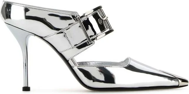 Alexander McQueen Pointed Toe Slip-On Pumps