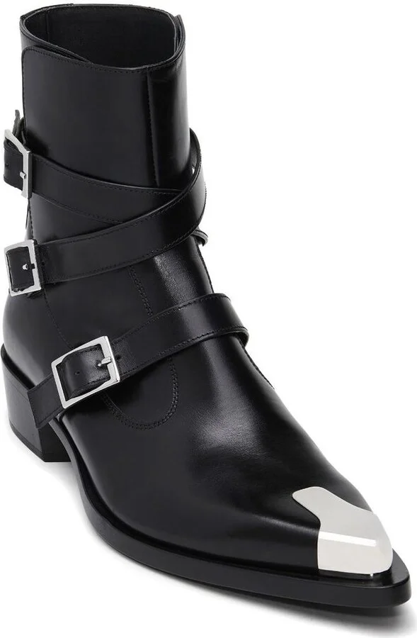Alexander McQueen Punk Ankle Boots - Image 3