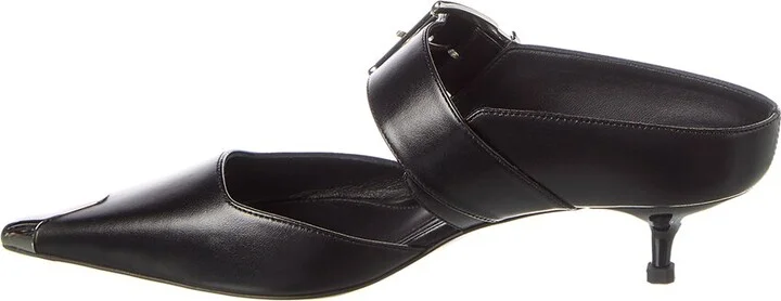 Alexander Mcqueen Punk Buckle Leather Mule - Image 2