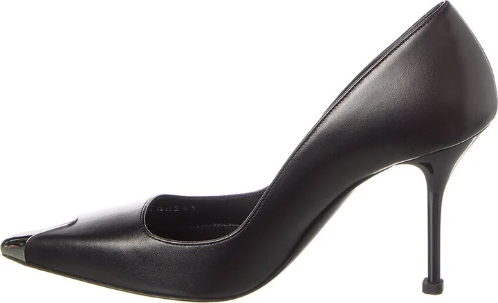 Alexander Mcqueen Punk Leather Pump - Image 2