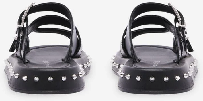 Alexander McQueen Punk Leather Sandals - Image 3
