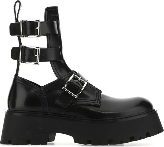 Alexander McQueen Rave Buckle Boots