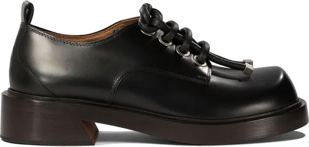 Alexander McQueen Round-Toe Lace-Up Derby Shoes