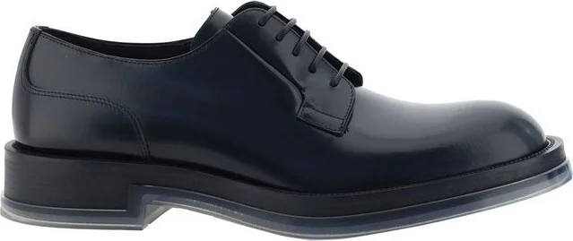 Alexander McQueen Round-Toe Lace-Up Shoes