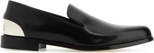 Alexander McQueen Round-Toe Slip-On Loafers