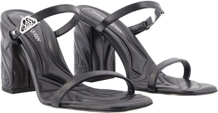 Alexander McQueen Seal Heeled Sandals - Image 2