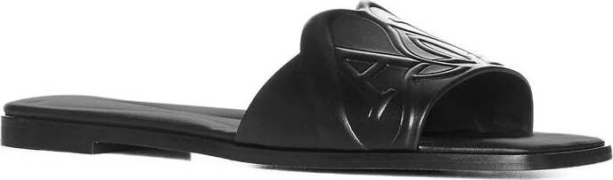 Alexander McQueen Seal Leather Flat Sandals - Image 2