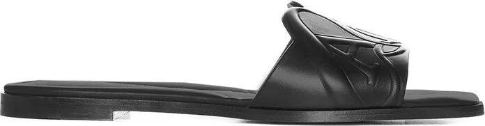 Alexander McQueen Seal Leather Flat Sandals