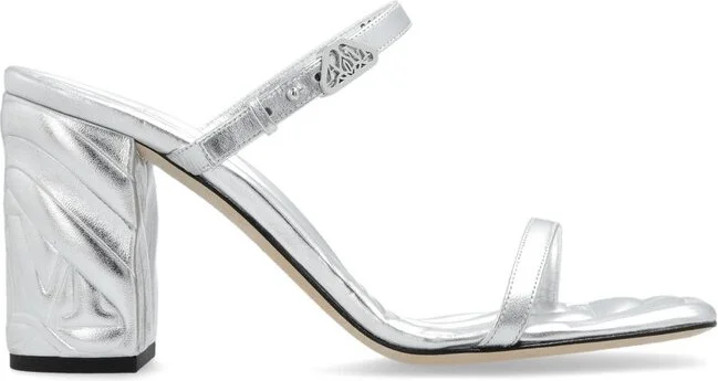 Alexander McQueen Seal Strap-Detailed Slip-On Mules