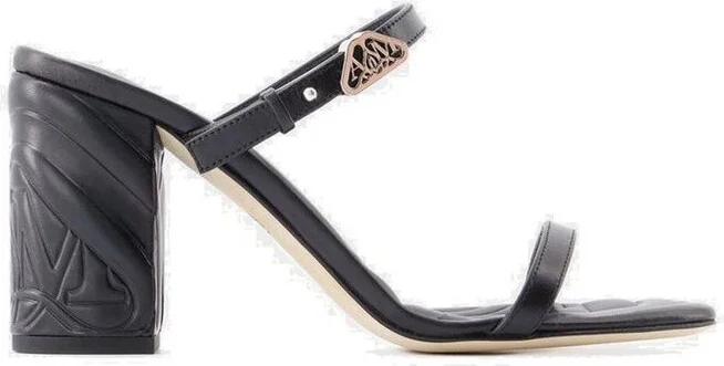 Alexander McQueen Seal Strap-Detailed Slip-On Mules