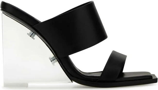 Alexander McQueen Shard Slip-On Wedge Sandals