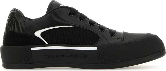 Alexander McQueen Skate Deck Plimsoll Lace-Up Sneakers