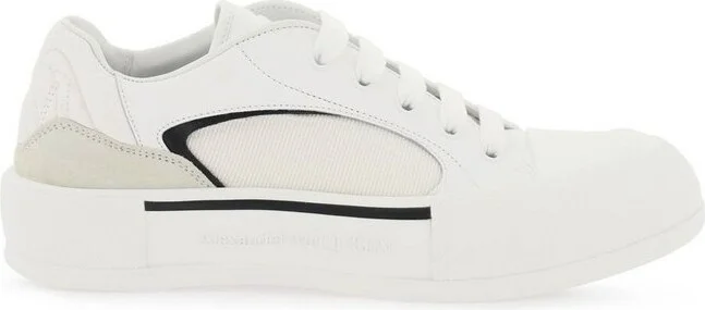 Alexander McQueen Skate Deck Plimsoll Lace-Up Sneakers