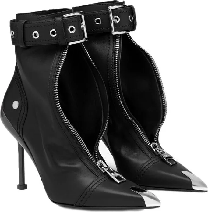 Alexander McQueen Slash Biker Boot - Image 2