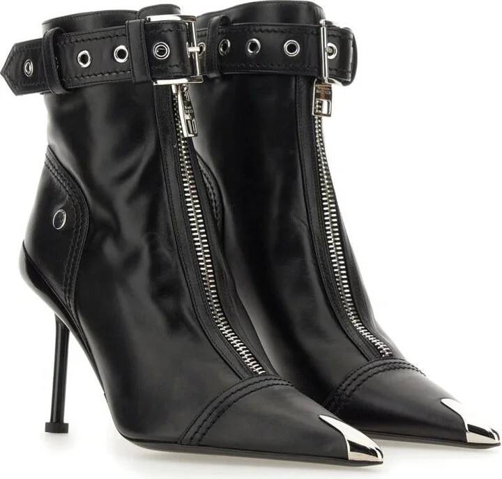 Alexander McQueen Slash Biker Boot - Image 4