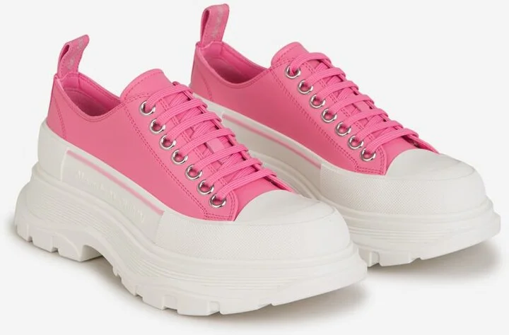 Alexander McQueen Smooth Leather Sneakers - Image 2