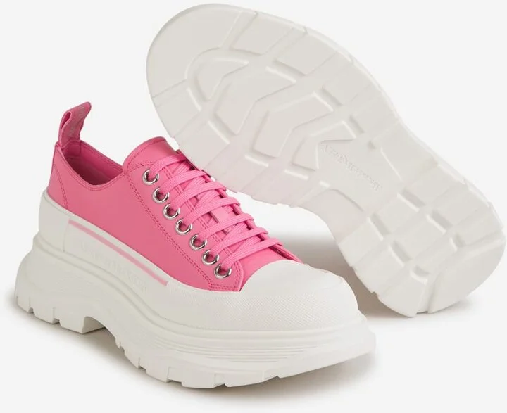 Alexander McQueen Smooth Leather Sneakers - Image 4
