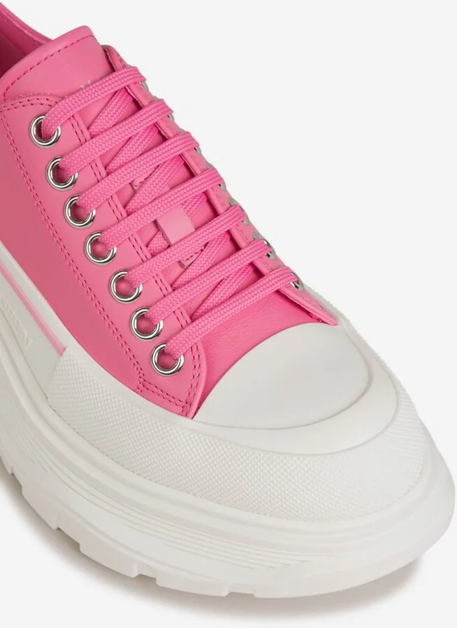 Alexander McQueen Smooth Leather Sneakers - Image 5