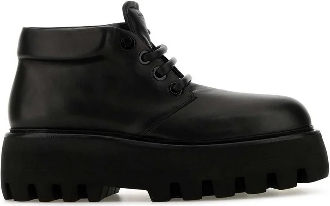 Alexander McQueen Sofa Oversized-Sole Lace-Up Shoes