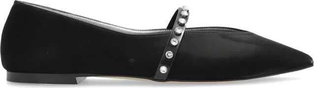 Alexander McQueen Srud-Embellished Ballerina Flats
