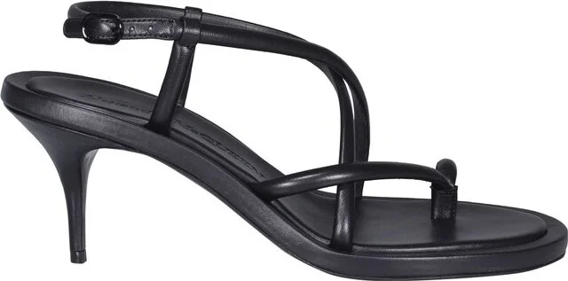Alexander McQueen Strappy Kitten-Heeled Sandals