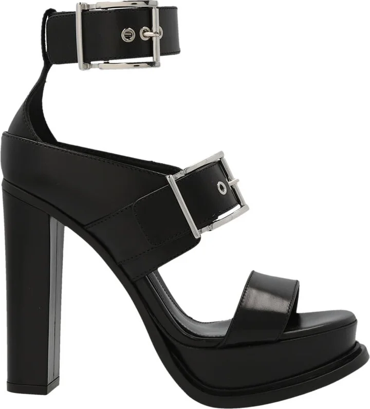Alexander McQueen Straps Leather Sandals