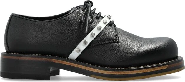 Alexander McQueen Stud-Embellished Lace-Up Shoes