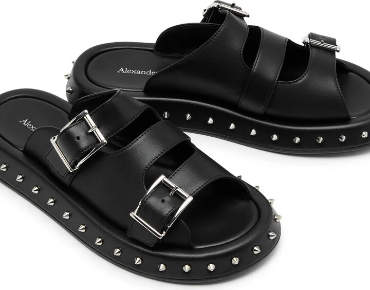 Alexander Mcqueen Studded Leather Sandals - Image 3