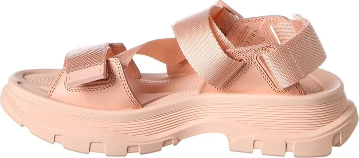Alexander Mcqueen Tread Leather Sandal - Image 2