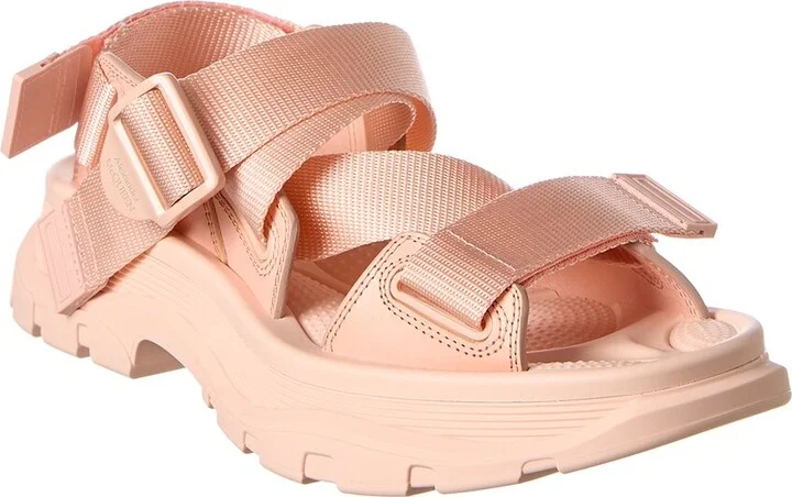 Alexander Mcqueen Tread Leather Sandal