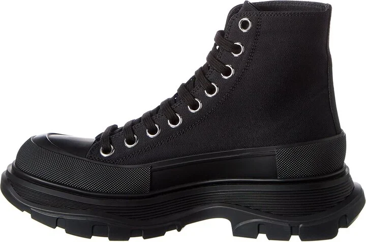 Alexander Mcqueen Tread Slick Canvas Boot - Image 2