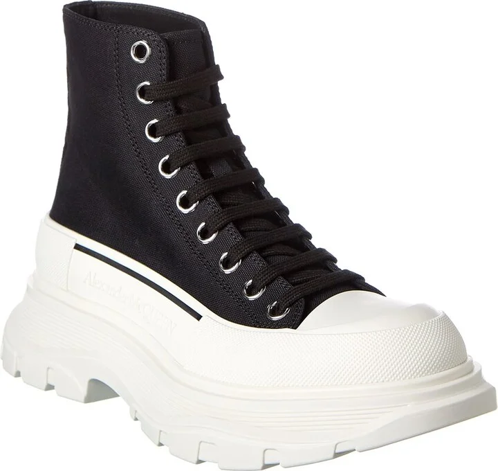 Alexander Mcqueen Tread Slick Canvas Boot
