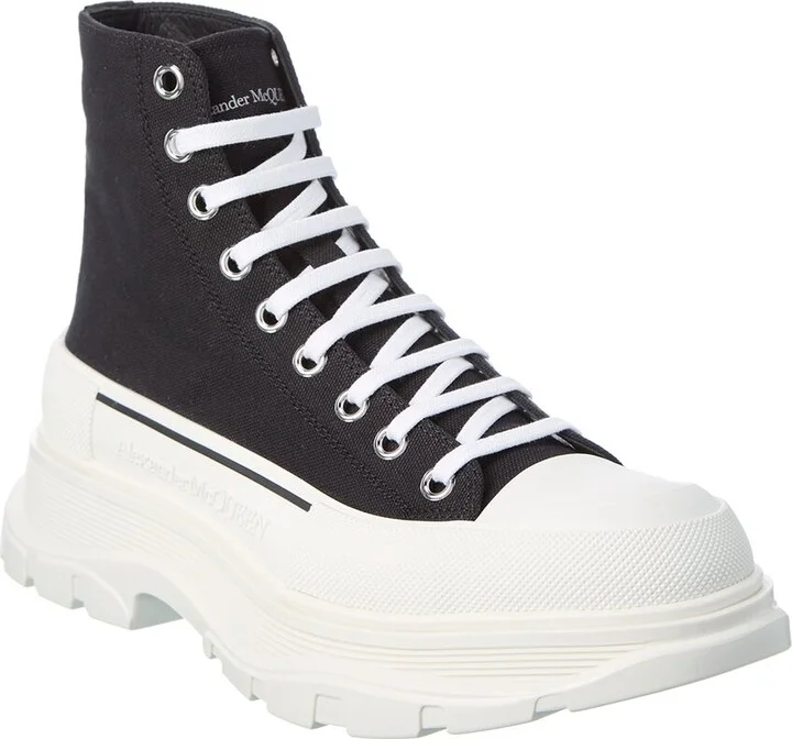 Alexander Mcqueen Tread Slick Canvas Boot