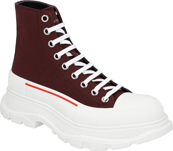 Alexander Mcqueen Tread Slick Canvas High-Top Sneaker