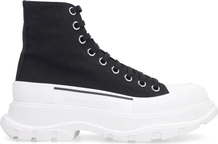 Alexander McQueen Tread Slick Lace-Up Ankle Boots - Image 2