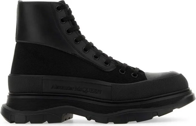 Alexander McQueen Tread Slick Lace-Up Boots