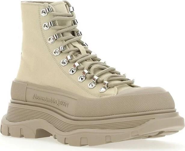 Alexander McQueen Tread Slick Lace-Up Boots